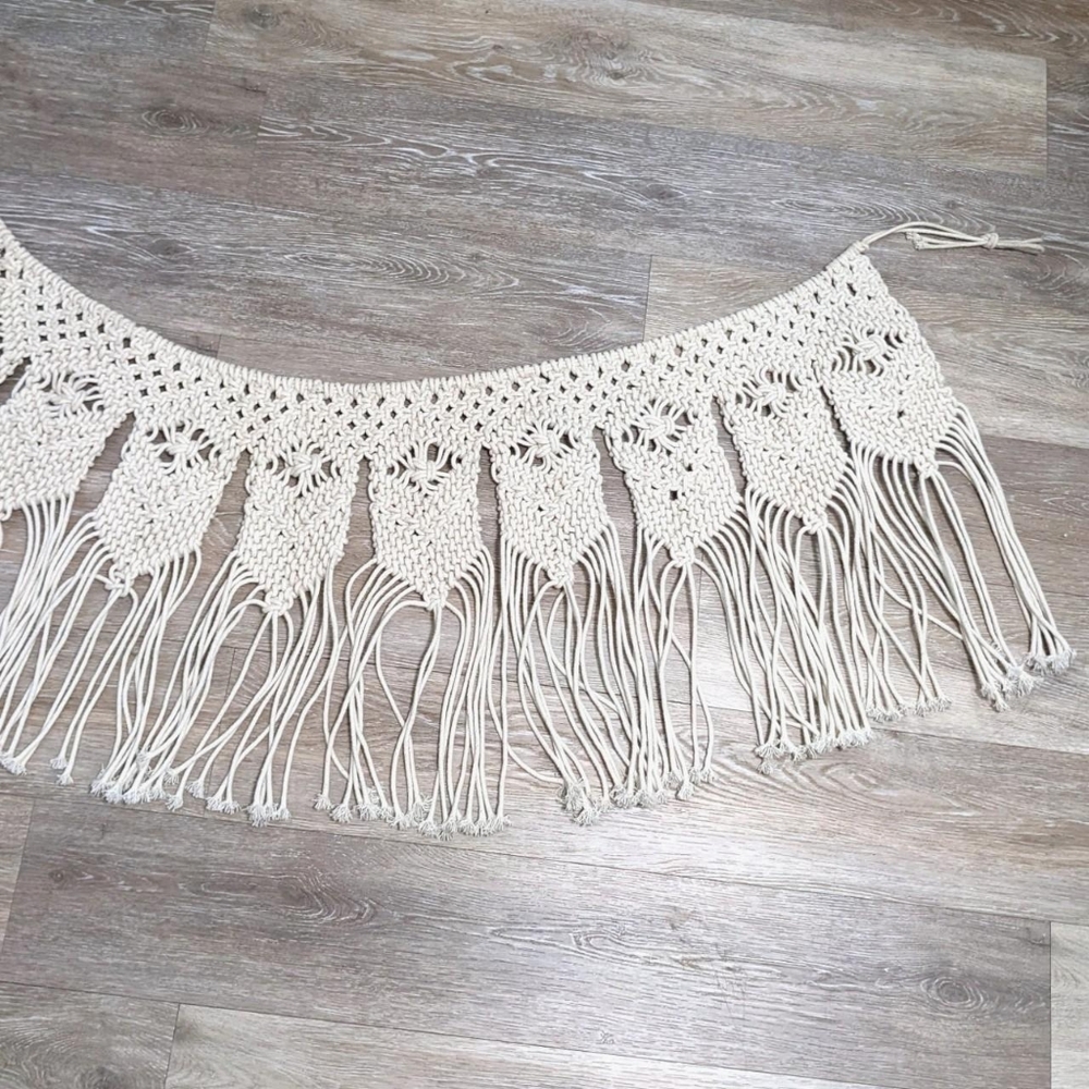 Home room decor macrame wall hanging boho indie rope knot handmade